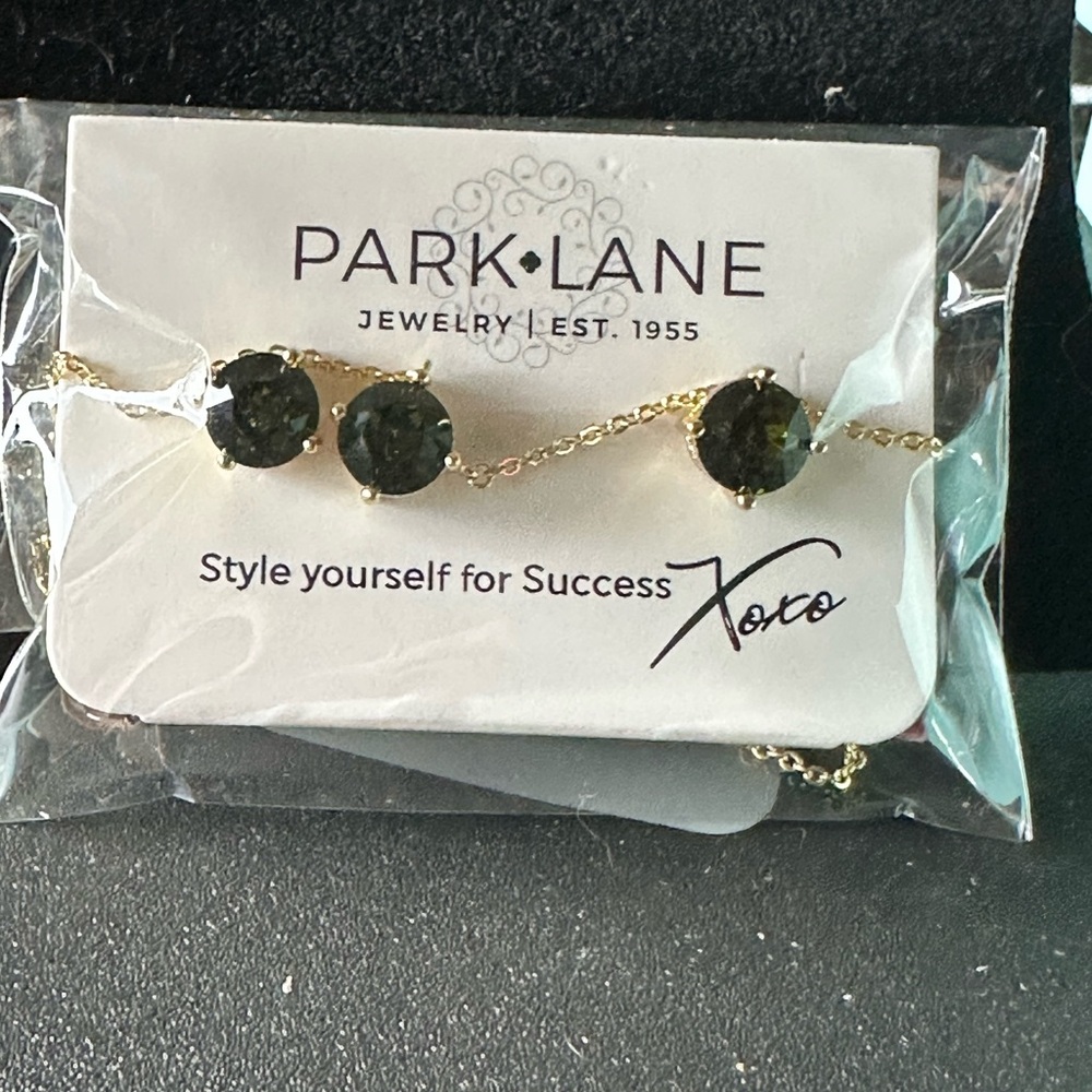 Park Lane Olive Green Necklace and Earrings set